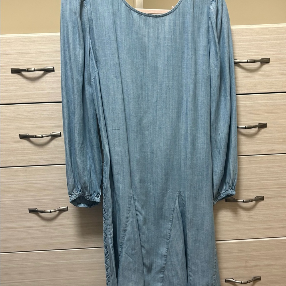 Vineyard Vines Light Blue Long Sleeve Dress - Picture 4 of 6
